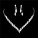 Bridal Jewelry Set - Wedding Earrings & Necklace (Anniversary Gift, Elegant Bride Accessories, 2020 Collection)_ipsvogv.com