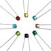 Geometric Faceted Crystal Necklace Copper Water Wave Chain Adjustable 40+5cm Spring Summer Candy Color Jewelry For Women_ipsvogv.com