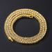 Unisex Hip-Hop 5mm Alloy Rhinestone Single Row Tennis Chain Gold Silver Simple Versatile Necklace_ipsvogv.com