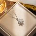 Personalized Romantic Christmas Spinning Snowflake Girl Simple Sacred Snow Collar Chain Creative Sweet Snowflake_ipsvogv.com