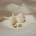 Brass With Real Gold Plating, Popular With Zircon, Personalized Half Circle, Versatile Gold Earrings_ipsvogv.com
