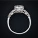 Irregular Trapezoid Square Diamond Topaz Sapphire Ring Silver Plated Ring_ipsvogv.com