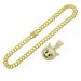 Instagram three-dimensional full diamond small monster pendant, Cuban necklace with large buckle, domineering trend wide_ipsvogv.com