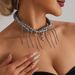 New Year snake pendant tassel texture clavicle chain light luxury fashion necklace winding chain women_ipsvogv.com
