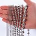 Stainless Round Men's Necklace Titanium Steel Bead Fashion Polka DIY Jewelry Chain_ipsvogv.com