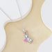 Personalized And Creative Easter Diamond Studded Love Rabbit Collarbone Chain Girl Pendant Accessory Drip Oil Necklace_ipsvogv.com