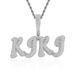 Pendants & Charms Hip HopPersonality Private Custom Signature Letters Uppercase And Lowercase Mixed Splicing DIY Combination Hip Hop Necklace_ipsvogv.com