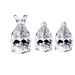 S925 Sterling Silver Water Drop Pear Shaped Moissanite Necklace Earrings Set Female Luxury_ipsvogv.com