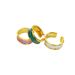 Adjustable Open Women's Genuine Gold Plated Enamel Glaze Fashion Cool Style Men's Ring_ipsvogv.com