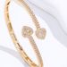 Women's Jewelry Heart Shaped Zircon Bracelet Punk Style Rap Hip Hop Bracelet Jewelry_ipsvogv.com