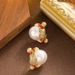 Exquisite And Fashionable Small Fresh Pearl Earrings, Niche Temperament, Personalized Design, Silver Needle Earrings_ipsvogv.com
