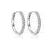 Silver Moissanite Earrings Simple Light Luxury Large Circle Moissanite Earrings Handmade Full Diamond Inlaid_ipsvogv.com