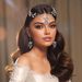 Cross Level Rhinestone Handmade Headdress Bridal Headband Hanging Rhinestone Forehead Chain Headband Simple Temperament Performance Photo Headband_ipsvogv.com