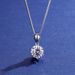 Sterling Silver Necklace For Women 1 Carat Moissanite Six Claw Pendant Anti Real Diamond Clavicle Chain Silver Jewelry_ipsvogv.com