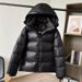 Women's Clothing Black and gold winter coats jacket windproof short winter coats jacket women new winter high end off season thickened couple hooded outer_ipsvogv.com