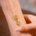 New Micro Inlaid Zirconium, Gold Branches, Jade Leaves, Collarbone Elegant And Light Luxury Box Chain, High-end Design_ipsvogv.com