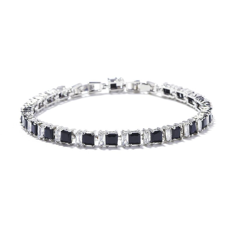 Hip Hop Style Full Diamond 12.5MM Wide Men's Cuban Chain Bracelet_ipsvogv.com