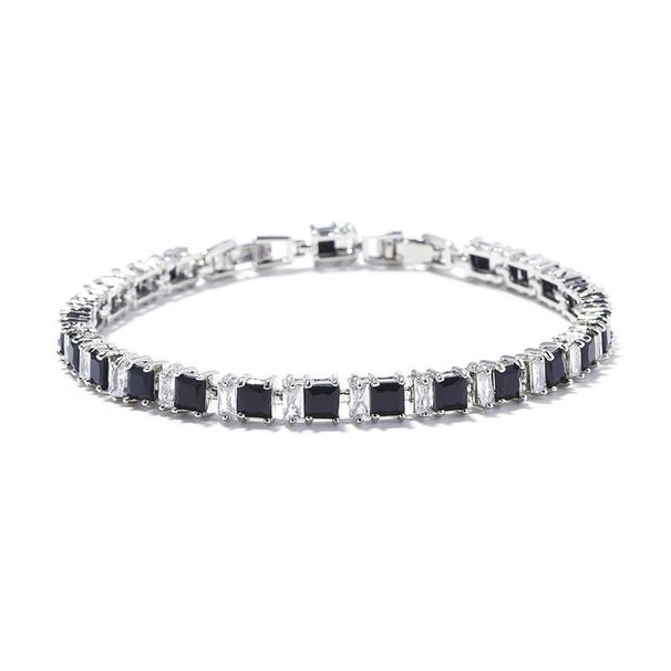 Hip Hop Style Full Diamond 12.5MM Wide Men's Cuban Chain Bracelet_ipsvogv.com