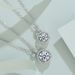 Small minimalist 2-carat circular pendant imitating Mosang stone necklace for women with hearts and eight arrows,_ipsvogv.com