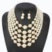 Necklace Pearl Beads Fashionable Exaggerated Female Short Multi Layer Necklace_ipsvogv.com