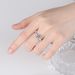 Bullhead Style S Silver For Women Plated With Pt950 One Carat Mosonite Diamond Ring Holder_ipsvogv.com
