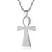 Ancient Egyptian Ankh Cross Titanium Steel Necklace Niche Personality Trendy Wear Pendant_ipsvogv.com