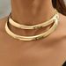 Exaggerated Metal Fashion Geometric Trend Versatile Necklace Collar Accessories For Women_ipsvogv.com