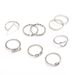 New Love 8 French Bow Open Set Of 9-piece Ring Jewelry_ipsvogv.com