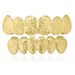 Body Jewelry New Hip Hop Gold Plated Braces Carved Textured Teeth Gold Plated_ipsvogv.com