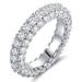 Cao Shi's Ins Style Is Minimalist Three Sided Zircon Design. Couple With Personalized Hip-hop Ring_ipsvogv.com