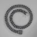 Popular colored diamond Cuban chain necklace new style personalized necklace with multiple sizes available, street style all match hip hop necklace_ipsvogv.com