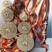 Exaggerated multi-layer round diamond-encrusted glass diamond rhinestone full diamond earrings women's super flash super fairy earrings earrings_ipsvogv.com