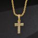 Hip hop cross niche design for men's with versatile inlaid pendants, Cuban chains, minimalist necklaces_ipsvogv.com