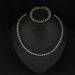 Unisex Niche Original Design Green Love Glass Diamond Necklace Hip Hop All Match Aesthetic Love Thorn Necklace_ipsvogv.com