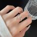 Butterfly Chain Zircon Double Layered Female Ins Cold Wind Personalized Hip Hop Finger Ring With A Niche Design_ipsvogv.com