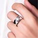 Fashionable Side Symmetrical Diamond Inlay Personalized Ring, Slightly Set With Domineering And Charming Men's Ring_ipsvogv.com