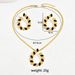 2024 Summer New Women's Earring Necklace Set with Small Leaf Drop Oil Design Long Chain_ipsvogv.com