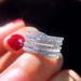 Cao Shi Ring Inlaid with T-shaped Zircon Ring Women's Wedding Ring_ipsvogv.com