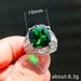 Cao Shi's New Classic Temperament Green Micro Inlaid Zircon Fashionable Women's Ring_ipsvogv.com