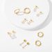 Women’s Jewelry Set Fashion Real Gold Brass Electroplating Fashionable Simple Versatile Pearl Ear Bone Stud Earring Combination Set_ipsvogv.com
