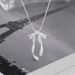 New French Style Light Luxury For Women, Niche Matte 3D Bow Necklace With Ribbon, Fairy-like Collarbone Chain_ipsvogv.com
