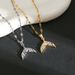 Titanium Necklace With Zircon Tail For Women, Niche Design, Titanium Steel Lock Chain, Ins Cool Style Jewelry_ipsvogv.com