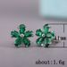 Cao Shi's New Style Of Fresh Japanese Korean Student Temperament, With Zircon Inlaid Small Flower Women's Earrings And_ipsvogv.com