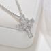 Unisex hot selling cross full diamond pendant hip hop trendsetter copper inlaid zircon necklace popular jewelry_ipsvogv.com
