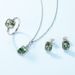 special Supply Of Lattice Natural Water Grass Agate Pendant Necklace S925 Silver Green Moss Clavicle Chain Customization_ipsvogv.com