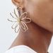 E13043ZA new exaggerated hollow out large alloy flower light luxury style earrings_ipsvogv.com