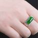 Korean Style Hetian Full Diamond Ring, Jewelry Vegetable Green Jade Ring_ipsvogv.com