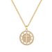 Round 【 】 Cross Light Luxury Charm Gorgeous Full Diamond Necklace Women's Versatile Clavicle Titanium Steel Chain 【 】_ipsvogv.com