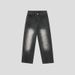 Men's Clothing Pleated distressed design jeans high street trendy loose straight pants retro high end micro elastic _ipsvogv.com