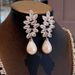 Cao Shi's Horse Eyes, Leaf Earri, Female Water Drop Shaped Pearl Jewelry, Light Luxury Fairy And Lady_ipsvogv.com